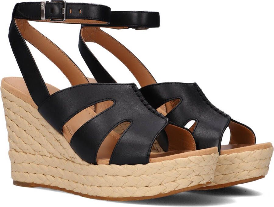 Ugg Careena Sandalen voor Dames in Black Leather