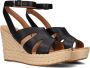 Ugg Careena Sandalen voor Dames in Black Leather - Thumbnail 1