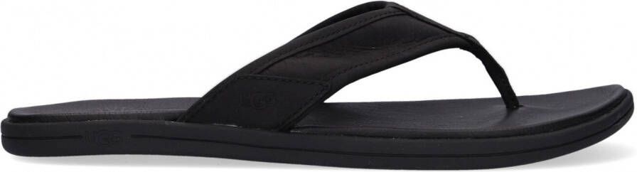 UGG Slippers Heren M Seaside Flip Maat: 42 Materiaal: Leer Kleur: Zwart