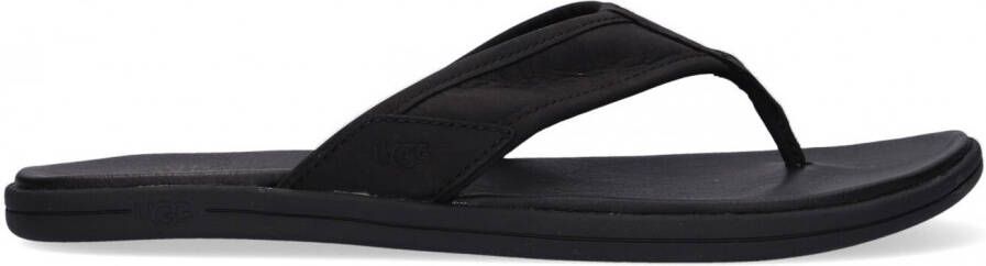 UGG Slippers Heren M Seaside Flip Maat: 43 Materiaal: Leer Kleur: Zwart