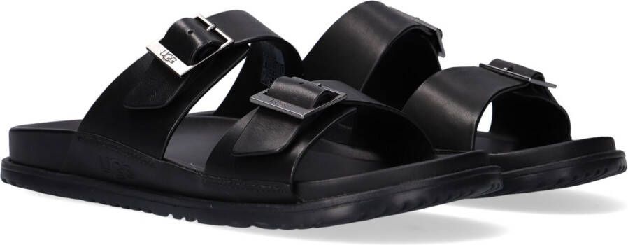 UGG Slippers Heren M Wainscott Buckle Slide Maat: 41 Materiaal: Leer Kleur: Zwart