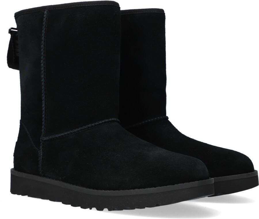 Ugg Classic Short Logo laarzen voor Dames in Black - Schoenen.nl