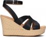 UGG Sandalen Dames W Careena Maat: 39 Materiaal: Leer Kleur: Zwart - Thumbnail 1