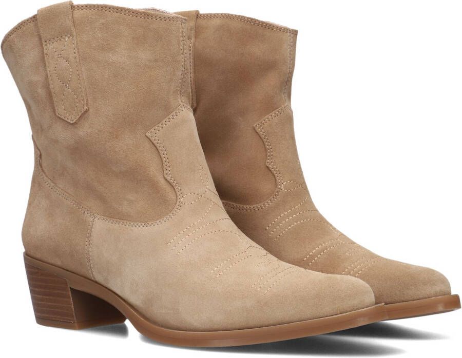 UNISA Enkellaarsjes Dames Gwen Maat: 37 Materiaal: Suède Kleur: Beige