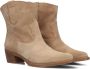 UNISA Enkellaarsjes Dames Gwen Maat: 37 Materiaal: Suède Kleur: Beige - Thumbnail 1