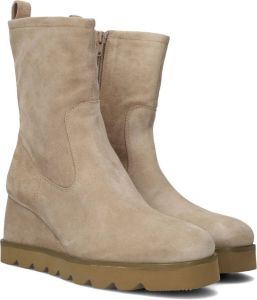 Unisa Leticia Enkellaarsjes Enkelboots met rits Dames Beige