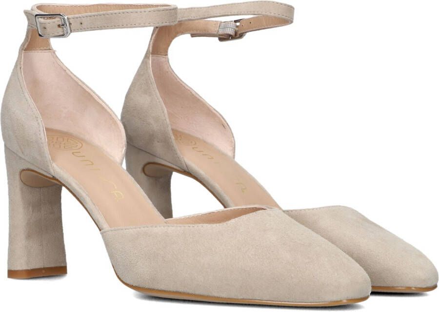 UNISA Pumps Dames Warren Maat: 38 5 Materiaal: Suède Kleur: Beige