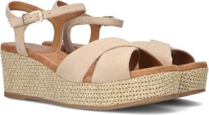Bruin Tinten Konnie Sandalen Met Sleehak Dames Beige