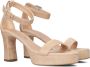 Bruin Tinten Olice Sandalen Dames Beige - Thumbnail 1