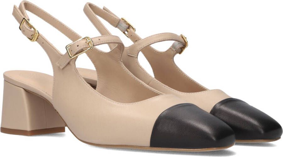 UNISA Hakken Dames Lumis Maat: 40 Materiaal: Leer Kleur: Beige