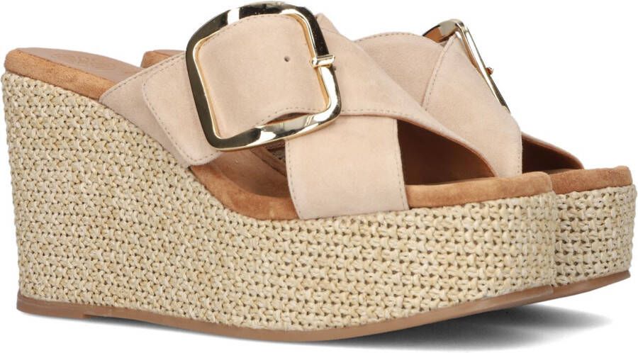 UNISA Slippers Dames Marcelo Maat: 37 Materiaal: Suède Kleur: Beige