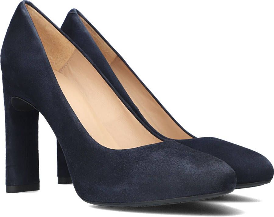 blauwe hak schoen