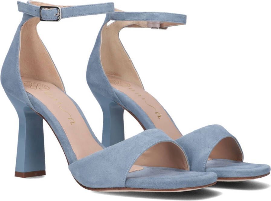 Unisa Denimblauwe Sandaal met Kittenhak Blue Dames