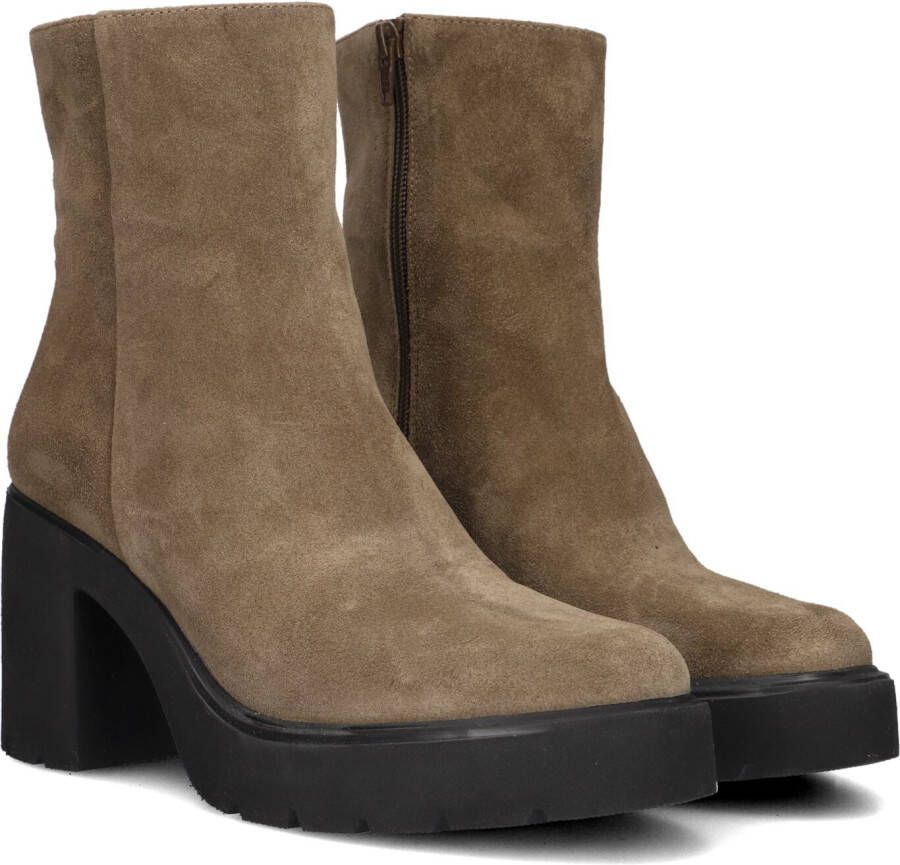 UNISA Enkelboots Dames Khan Maat: 40 Materiaal: Suède Kleur: Taupe