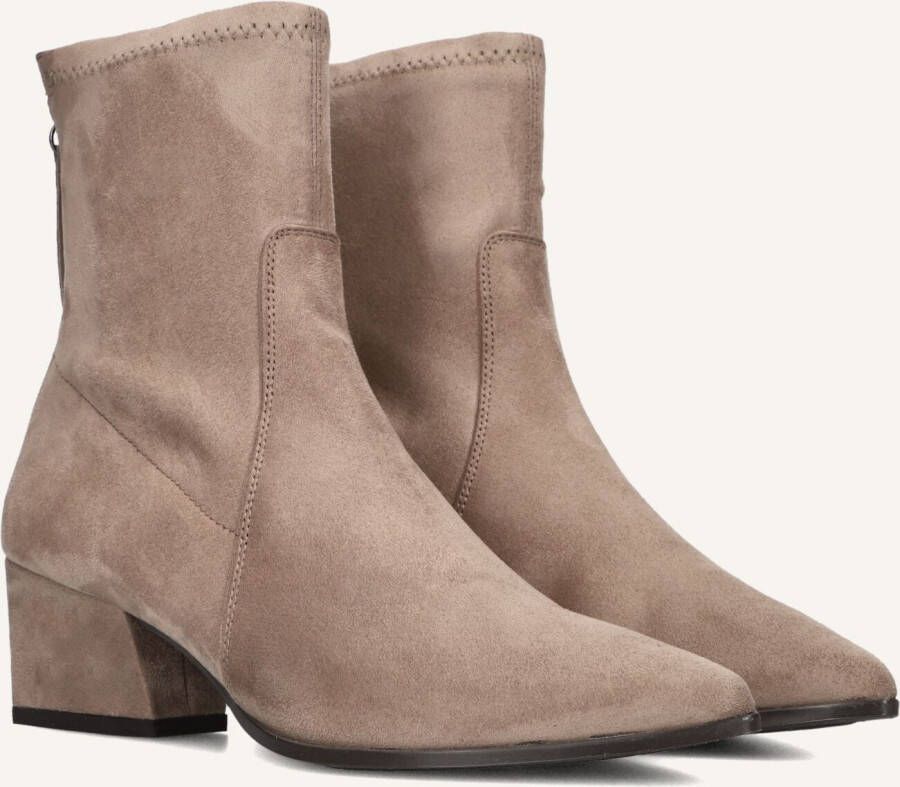 Unisa Jake Enkellaarsjes Enkelboots met rits Dames Bruin