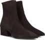 Unisa Jake Enkellaarsjes Enkelboots met rits Dames Bruin - Thumbnail 1
