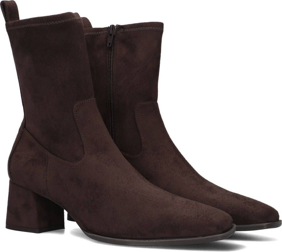 UNISA Enkellaarsjes Dames Langley Maat: 39 Materiaal: Textiel Kleur: Bruin