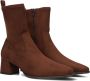 Unisa Langley Enkellaarsjes Enkelboots met rits Dames Bruin - Thumbnail 1