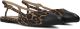 UNISA Slingbacks Dames Asley Leer Bruin - Bruin
