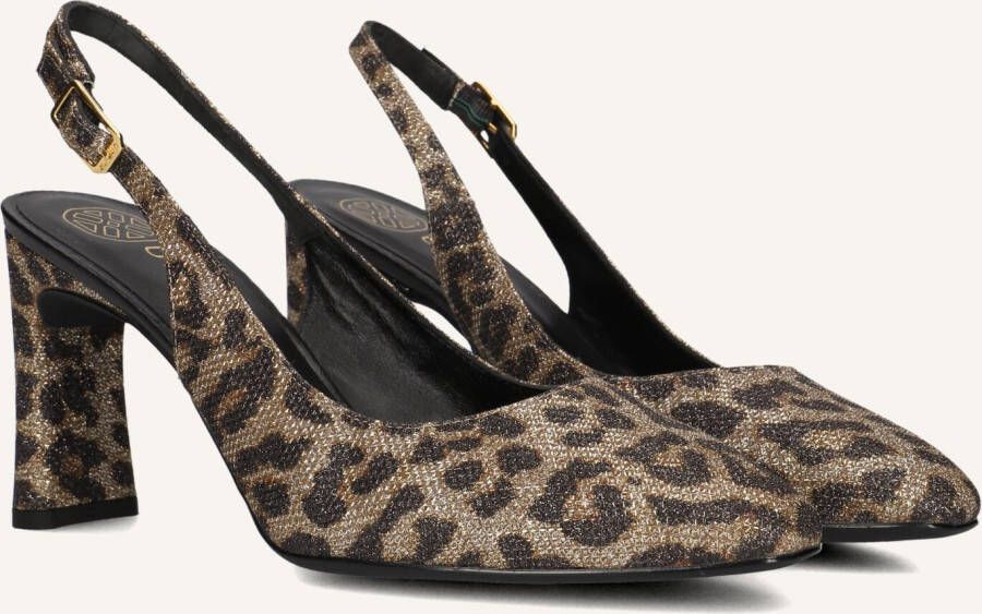 UNISA Slingbacks Dames Winna Maat: 38 5 Materiaal: Textiel Kleur: Bruin