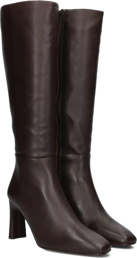UNISA Hoge Laarzen Dames Wolcot Maat: 35 Materiaal: Leer Kleur: Bruin