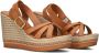 UNISA Dames Munjal Maat: 37 Materiaal: Leer Kleur: Cognac - Thumbnail 1