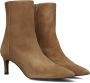 Unisa Loman Enkellaarsjes Enkelboots met rits Dames Camel - Thumbnail 1