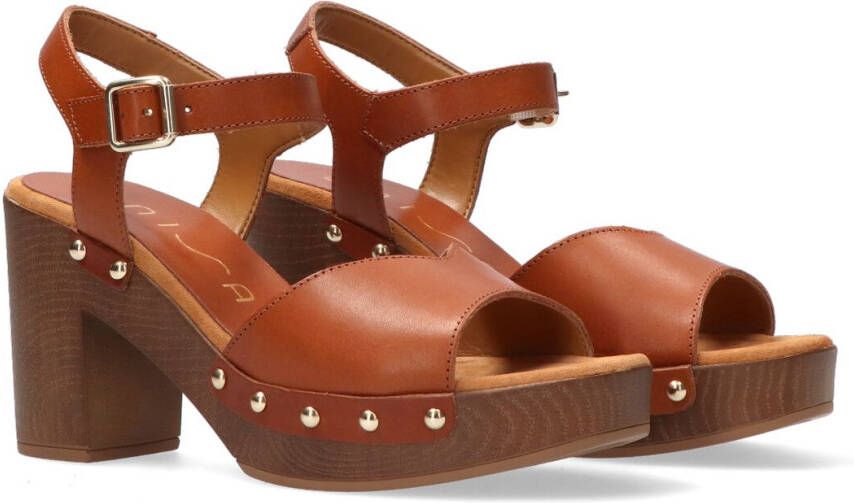 Unisa Cognac Sandalen Taco