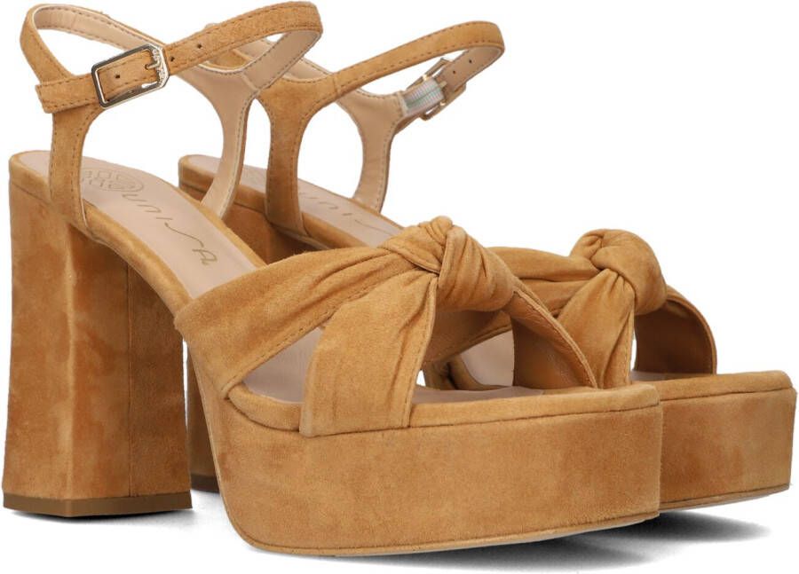 UNISA Sandalen Dames Umi Maat: 41 Materiaal: Suède Kleur: Cognac
