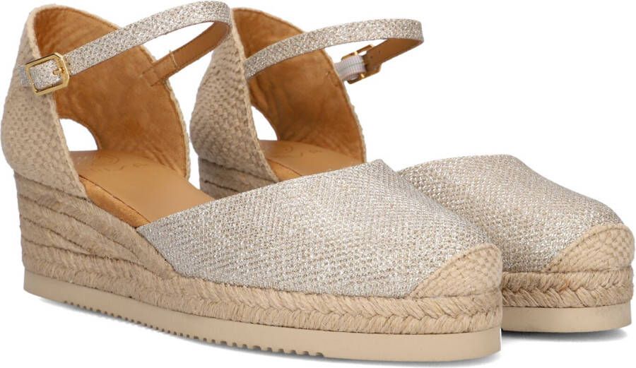 UNISA Espadrilles Dames Cisca Maat: 37 Materiaal: Leer Kleur: Goud