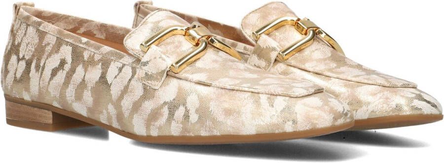 Unisa Instappers Dames Instapschoenen Damesschoenen Suède Baxter print Goud