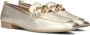 Unisa Metallic Gouden Loafers met Decoratieve Ketting Yellow Dames - Thumbnail 1