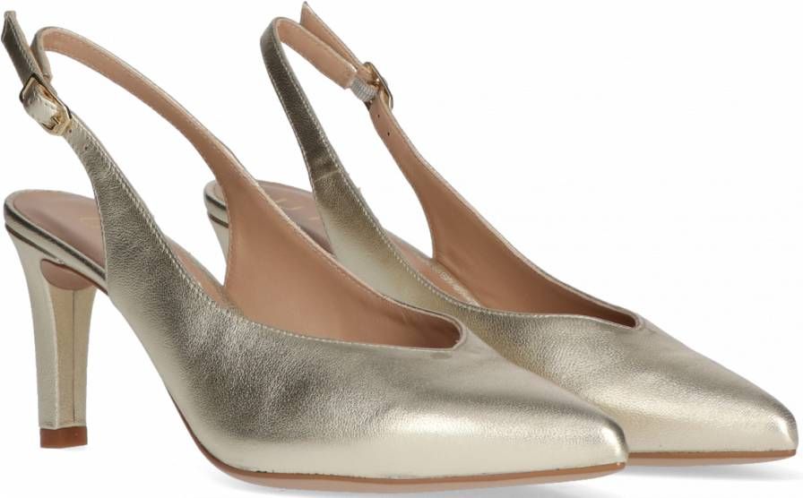 Unisa Kylia Pumps High Heels Schoenen Hoge Hak Dames Goud - Schoenen.nl