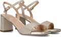 UNISA Sandalen met Hak Dames Moraty Textiel Goud - Goud