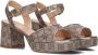 UNISA Sandalen Dames Ney_24 Maat: 41 Materiaal: Leatherlook Kleur: Goud - Thumbnail 1