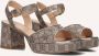 UNISA Sandalen Dames Ney_24 Maat: 37 Materiaal: Leatherlook Kleur: Goud - Thumbnail 1