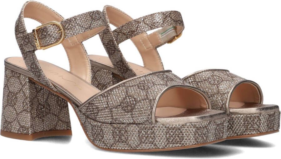 UNISA Sandalen Dames Ney_24 Maat: 37 Materiaal: Leatherlook Kleur: Goud
