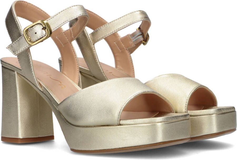 Unisa Odran sandalette van leer met metallic finish