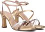 Unisa Sissi sandalette van leer met metallic finish - Thumbnail 1