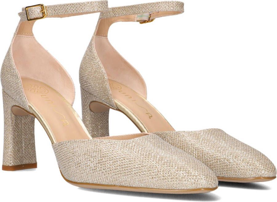 UNISA Pumps Dames Waba Maat: 37 Materiaal: Textiel Kleur: Goud