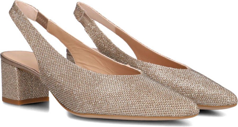 UNISA Slingbacks Dames Jensen Maat: 41 Materiaal: Textiel Kleur: Goud