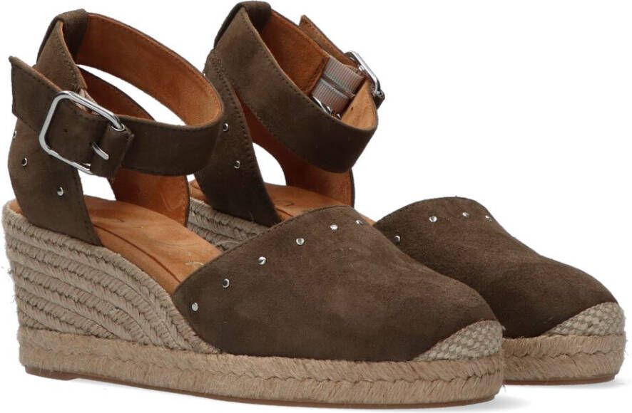 UNISA Groene Espadrilles Cliver