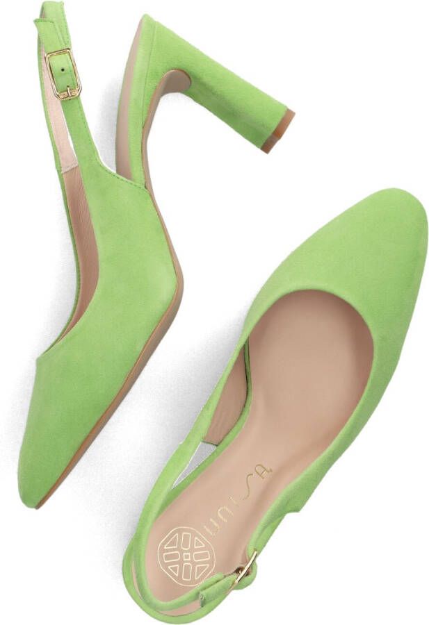 UNISA Slingbacks Dames Winna Maat: 38 Materiaal: Suède Kleur: Groen - Foto 2