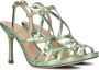 Metallica Metallic Yulen Sandalen Dames Groen - Thumbnail 1