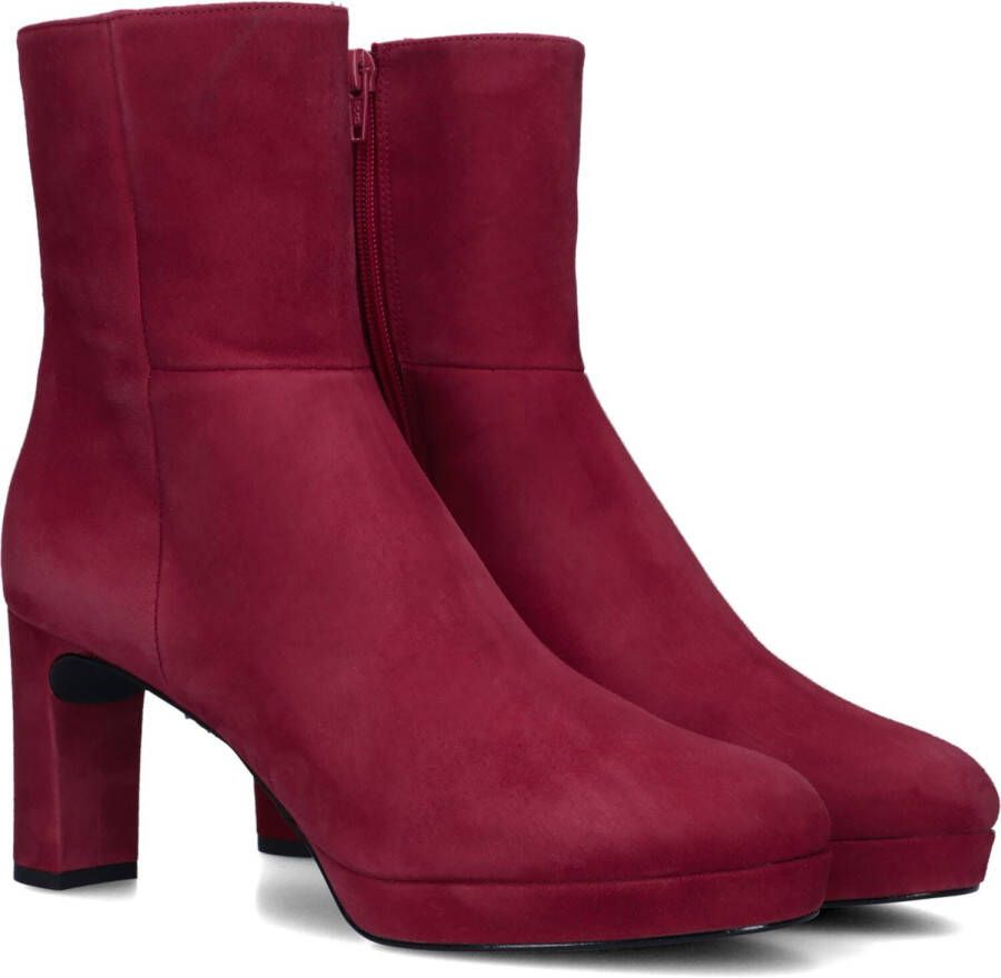 UNISA Enkellaarsjes Dames Meque Maat: 36 Materiaal: Suède Kleur: Rood