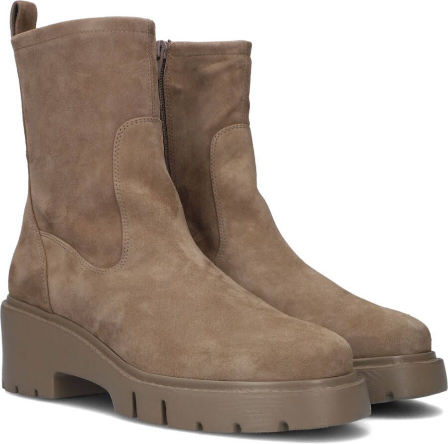 Bruin Tinten Jofo Enkelboots Enkellaarsjes Dames Taupe