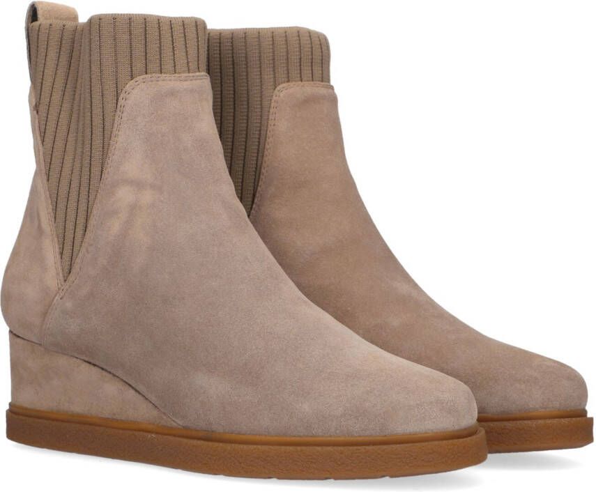 UNISA Enkellaarsjes Dames Jualo Maat: 39 Materiaal: Suède Kleur: Taupe