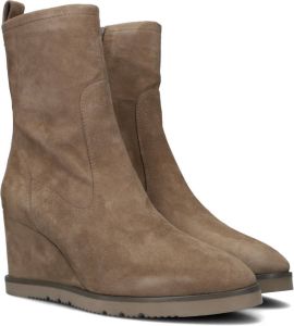 Bruin Tinten Uday Enkellaarsjes Enkelboots Dames Taupe