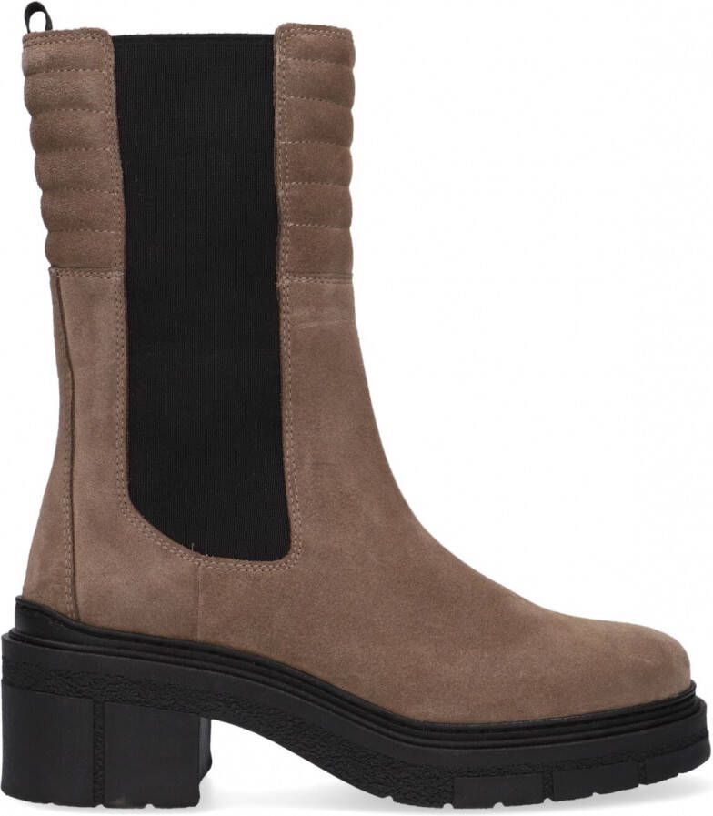 UNISA Chelsea Boots Dames Jina Maat: 37 Materiaal: Suède Kleur: Taupe
