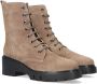 Unisa Jriso Veterboots Laarzen Met Veters Dames Taupe - Thumbnail 1